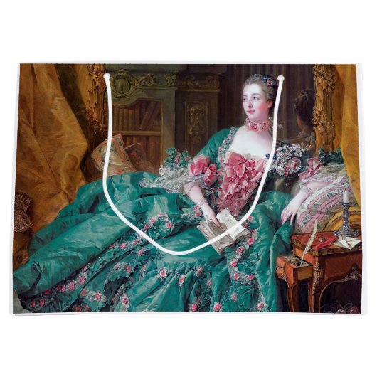 Portrait von Madame Pompadour, Boucher Große Geschenktüte (Vorderseite)