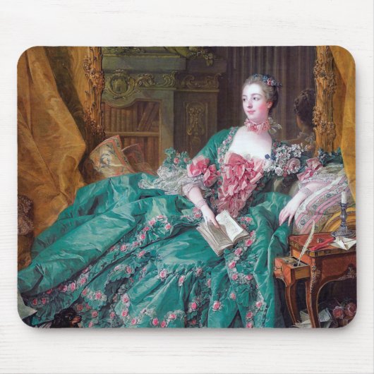 Portrait von Madame Pompadour, Boucher Mousepad (Vorne)