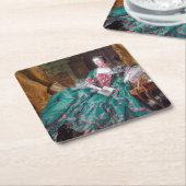 Portrait von Madame Pompadour, Boucher Rechteckiger Pappuntersetzer (angewinkelt)