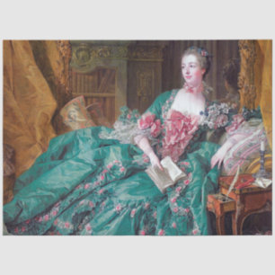 Portrait von Madame Pompadour, Boucher Seidenpapier