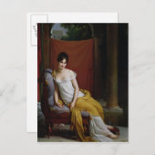 Portrait von Madame Recamier Postkarte (Vorne/Hinten)