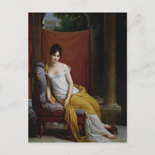 Portrait von Madame Recamier Postkarte (Vorderseite)