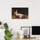 Portrait von Madame Recamier von Jacques-Louis Dav Poster (Heimbüro)