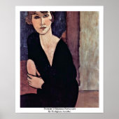 Portrait von Madame Reynouard von Modigliani Amede Poster (Vorne)