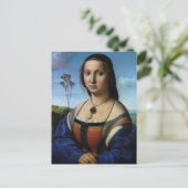 Portrait von Maddalena Doni von Raphael Sanzio Postkarte (Stehend Vorderseite)