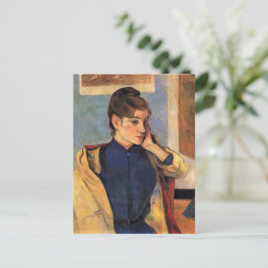 Portrait von Madeline Bernard - Paul Gauguin Postkarte (Stehend Vorderseite)