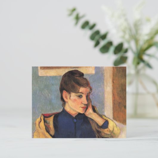 Portrait von Madeline Bernard - Paul Gauguin Postkarte (Stehend Vorderseite)