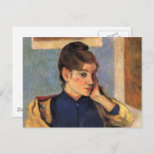 Portrait von Madeline Bernard - Paul Gauguin Postkarte (Vorne/Hinten)