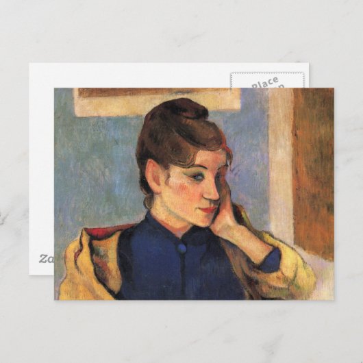 Portrait von Madeline Bernard - Paul Gauguin Postkarte (Vorne/Hinten)