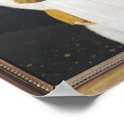 Portrait von Mademoiselle Caroline Riviere 1805 Poster (Ecke)