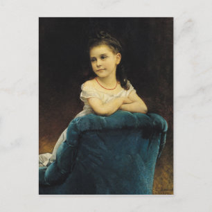 Portrait von Mademoiselle Franchetti, 1877 Postkarte