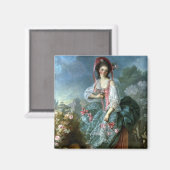 Portrait von Mademoiselle Guimard als Terpsichore, Magnet (Vorderseite/Rückseite)