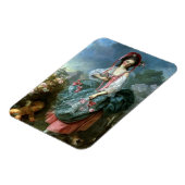 Portrait von Mademoiselle Guimard als Terpsichore, Magnet (Linke Seite)