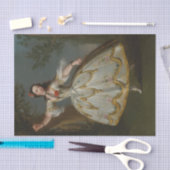 Portrait von Mademoiselle Violette, Edward Haytley Seidenpapier (Handwerk)