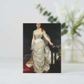 Portrait von Mademoiselle X, 1873 Postkarte (Stehend Vorderseite)