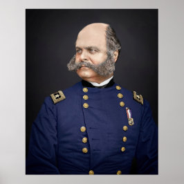 Portrait von Maj. General Ambrose Burnside Poster