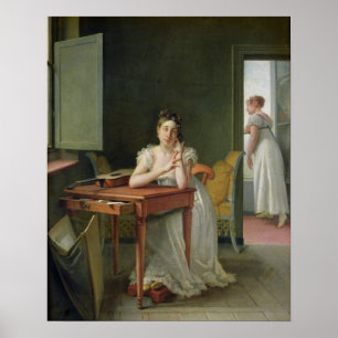 Portrait von Marceline Desbordes-Valmore Poster