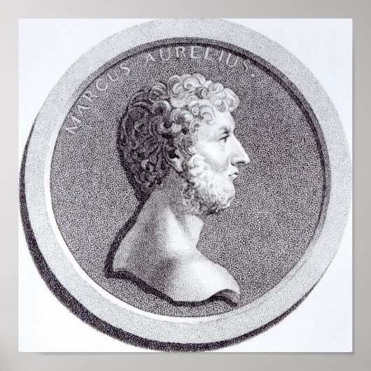 Portrait von Marcus Aurelius Poster (Vorne)