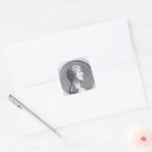 Portrait von Marcus Aurelius Quadratischer Aufkleber (Umschlag)
