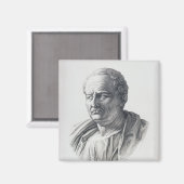 Portrait von Marcus Tullius Cicero Magnet (Vorderseite/Rückseite)