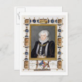 Portrait von Margaret Douglas (1515-78) Grafen von Postkarte (Vorne/Hinten)
