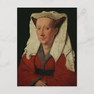 Portrait von Margaret van Eyck, 1439 Postkarte