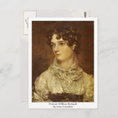 Portrait von Maria Bicknell, von John Constable Postkarte (Vorne/Hinten)