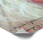 Portrait von Maria Guerrero Poster (Ecke)