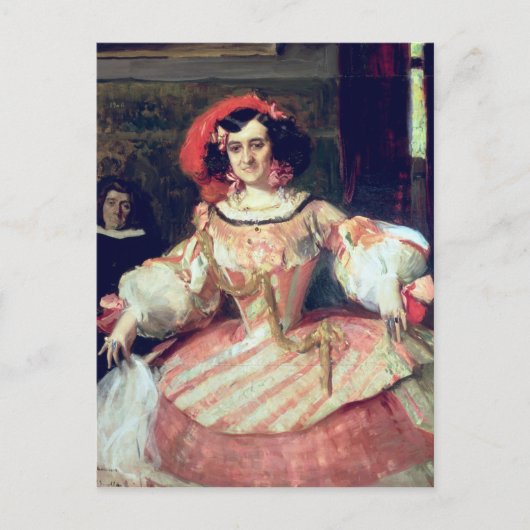 Portrait von Maria Guerrero Postkarte (Vorderseite)