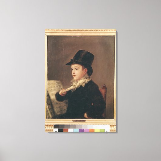 Portrait von Mariano Goya 1815-17 Leinwanddruck (Vorderseite)