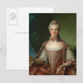 Portrait von Marie Adelaide 1756 Postkarte (Vorne/Hinten)