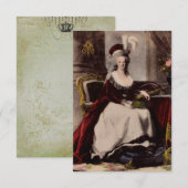 Portrait von Marie Antoinette ~ Einladungen / UAWG (Vorne/Hinten)