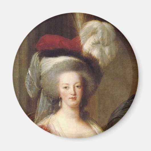 Portrait von Marie Antoinette, Königin von Frankre Magnet (Vorne)