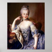 Portrait von Marie Antoinette - Martin van Meytens Poster (Vorne)