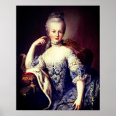 Portrait von Marie Antoinette - Martin van Meytens Poster (Vorne)