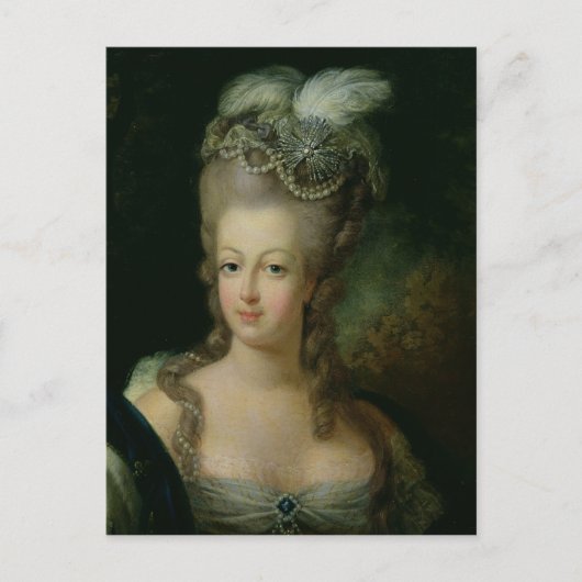 Portrait von Marie-Antoinette Postkarte (Vorderseite)