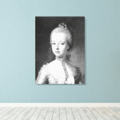 Portrait von Marie-Antoinette von Habsburg Leinwanddruck (Insitu (Holzboden))