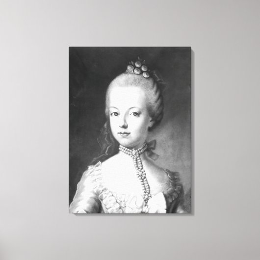 Portrait von Marie-Antoinette von Habsburg Leinwanddruck (Vorderseite)