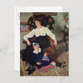 Portrait von Marie Coca und ihrer Tochter, 1913 Postkarte (Vorne/Hinten)