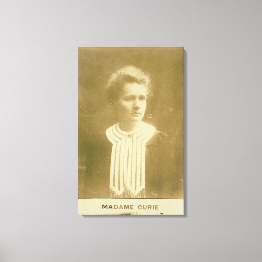 Portrait von Marie Curie Leinwanddruck (Vorderseite)