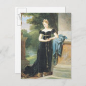 Portrait von Marie Laczinska Countess Walewska Postkarte (Vorne/Hinten)