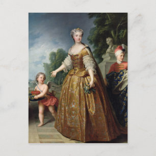 Portrait von Marie Leczinska nach 1725 Postkarte