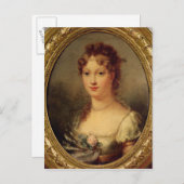 Portrait von Marie-Louise de Hapsburg-Lorraine Postkarte (Vorne/Hinten)