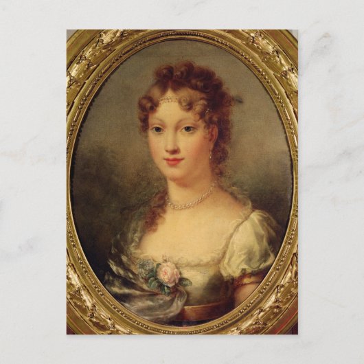 Portrait von Marie-Louise de Hapsburg-Lorraine Postkarte (Vorderseite)