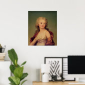 Portrait von Marie-Therese Charlotte, Frankreich Poster (Heimbüro)