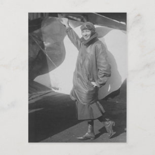 Portrait von Marjorie Stinson, weiblicher Aviator Postkarte