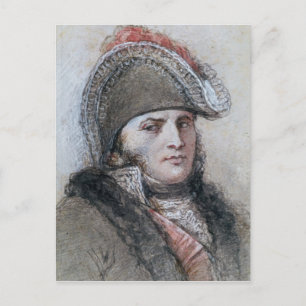 Portrait von Marschall Davout, Prinz d'Echmuhl Postkarte