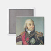 Portrait von Marschall Jean-Baptiste Jourdan Magnet (Vorderseite/Rückseite)