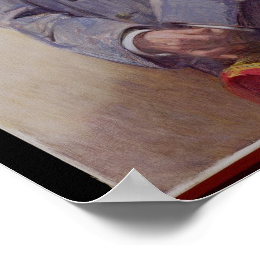 Portrait von Marshal Ferdinand Foch 1920 Poster (Ecke)