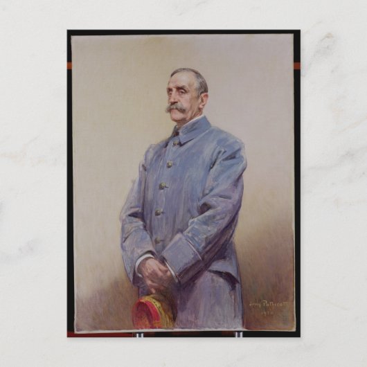 Portrait von Marshal Ferdinand Foch 1920 Postkarte (Vorderseite)